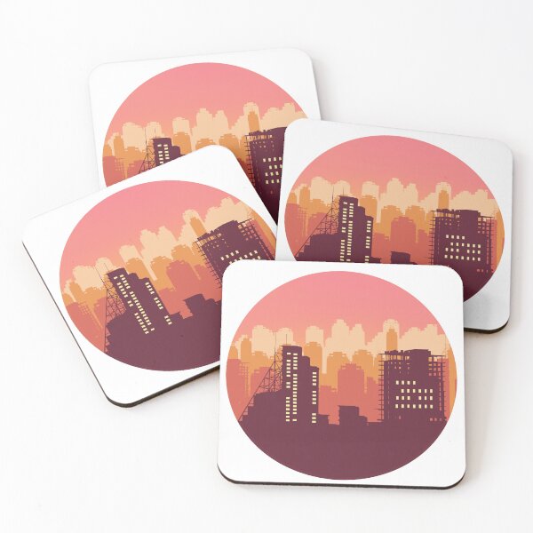 Item preview, City Sunset with Buildings designed and sold by hakobs.