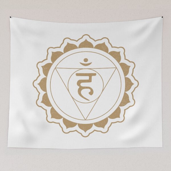 Item preview, Throat Chakra Mandala - Snow + Fawn designed and sold by Irene Estelle.