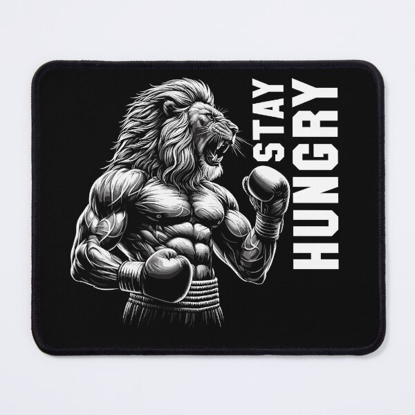 Item preview, Lion roars stay hungry boxer fighter boxing gift designed and sold by Pineapple-Tree.