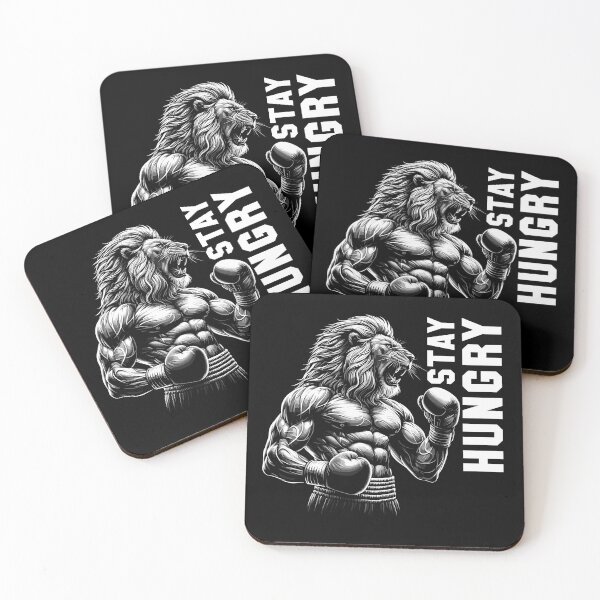 Item preview, Lion roars stay hungry boxer fighter boxing gift designed and sold by Pineapple-Tree.