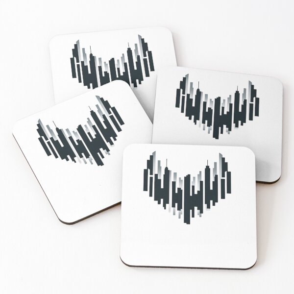 Item preview, Urban Heartbeat - Cityscape Heart Silhouette designed and sold by SADStyleDesigns.