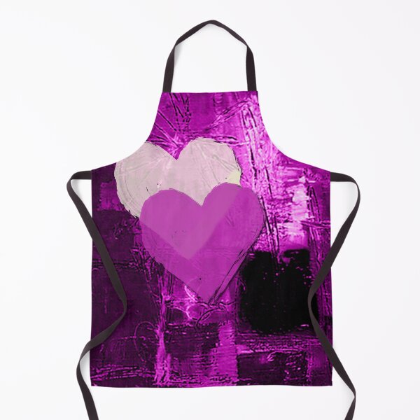 Item preview, Hearts on purple background, portrait designed and sold by a3-studio.