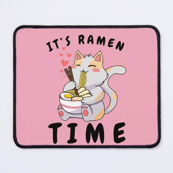Item preview, Kawaii Ramen Time - Adorable Cat Enjoying Ramen  designed and sold by Hill Strom.
