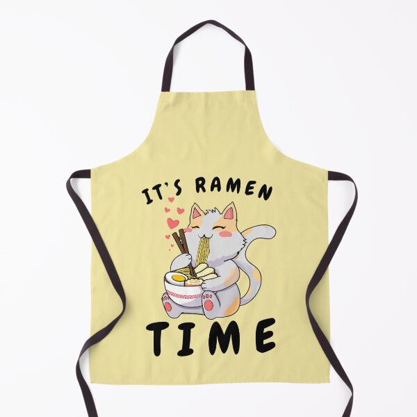 Item preview, Kawaii Ramen Time - Adorable Cat Enjoying Ramen  designed and sold by Hill Strom.