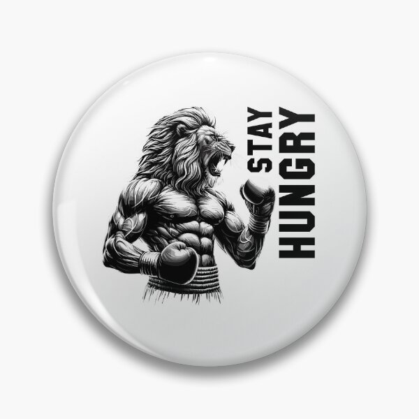 Item preview, Lion roars stay hungry boxer fighter boxing gift designed and sold by Pineapple-Tree.