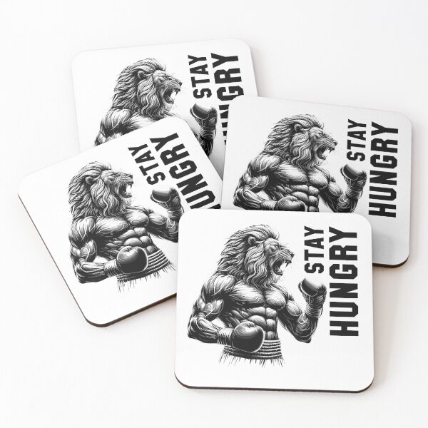 Item preview, Lion roars stay hungry boxer fighter boxing gift designed and sold by Pineapple-Tree.