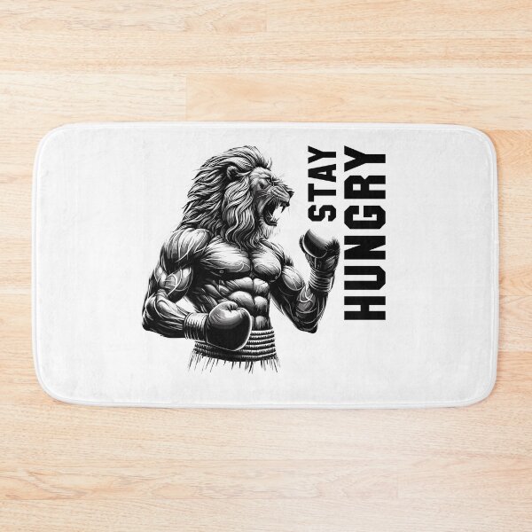 Item preview, Lion roars stay hungry boxer fighter boxing gift designed and sold by Pineapple-Tree.