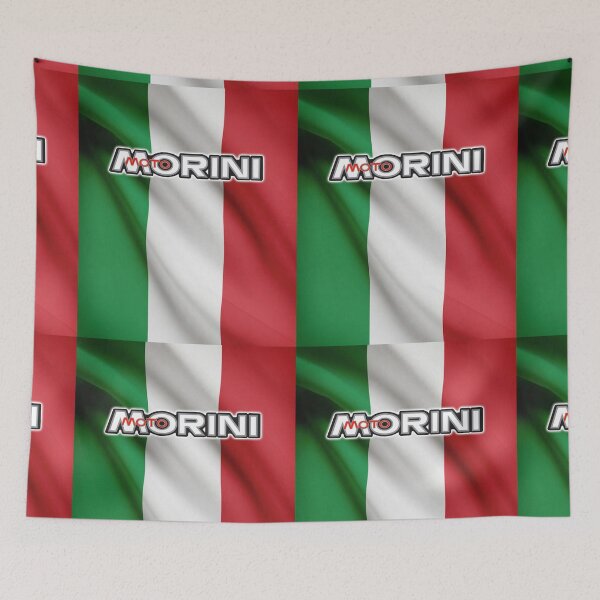 Item preview, Moto Morini logo on Italian flag 2 designed and sold by ianearthcore.