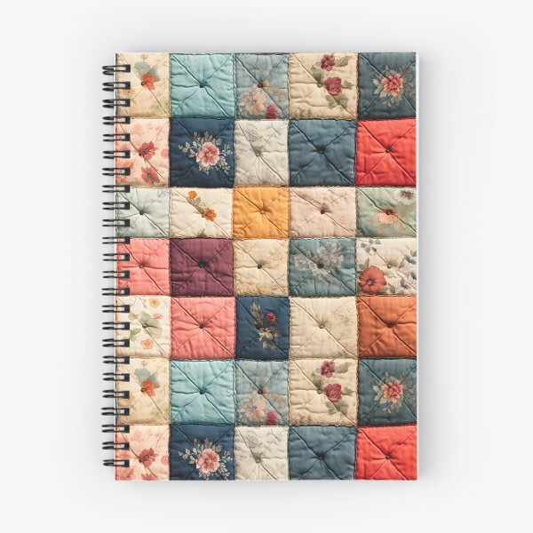 Item preview,  Vintage Geometric Distressed Patchwork Quilt Pattern designed and sold by SecretDicer.