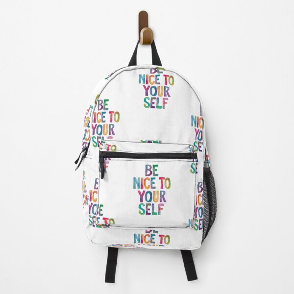 Item preview, Be Nice to Yourself in Rainbow Watercolors designed and sold by MotivatedType.