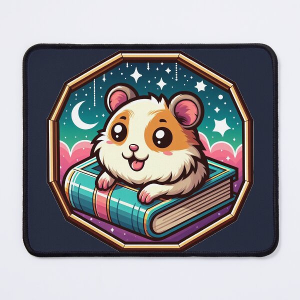 Item preview, Happy Hammy Awesome Hamster Cartoon Illustration Drawing designed and sold by CoffeeIsATrip.
