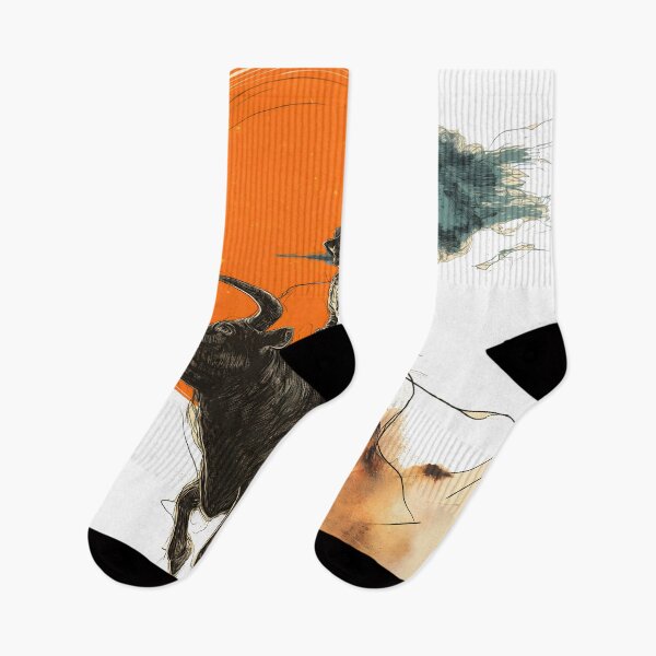 Item preview, Cowboy bull riding in the sunset designed and sold by TheWitsFoe.