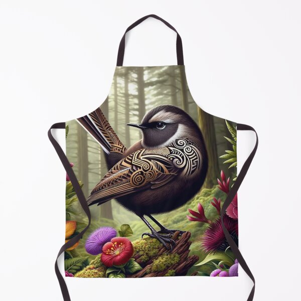 Item preview, "Whimsical Fantail in Floral Eden" designed and sold by KapaiDesign.