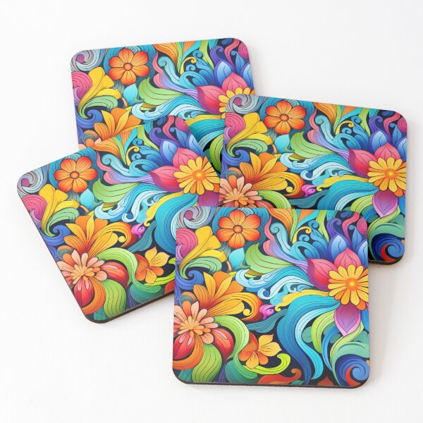 Item preview, Wonderful Vibrant Flowers Pattern #12 designed and sold by GrinGalore.