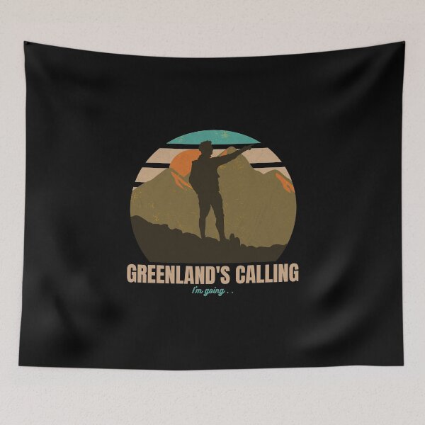 Item preview, Greenland Is Calling I'm Going Retro Vintage designed and sold by GraTEEtude.