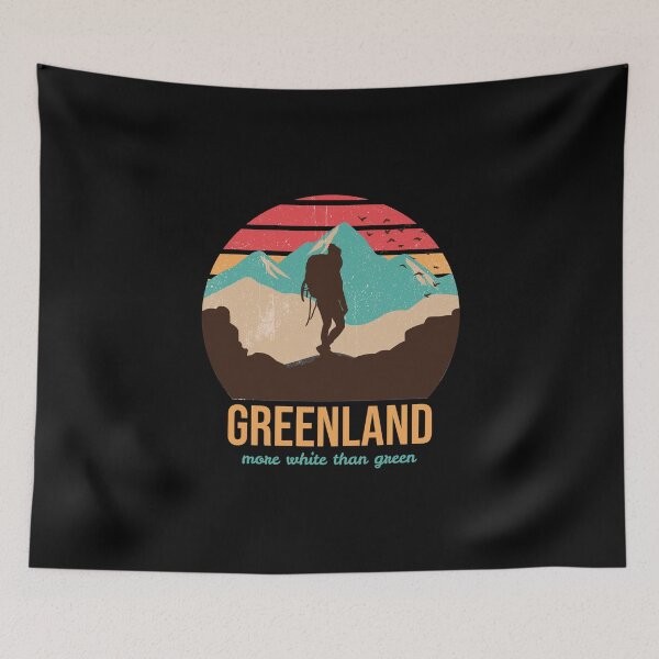 Item preview, Greenland More White Than Green Retro Vintage  designed and sold by GraTEEtude.