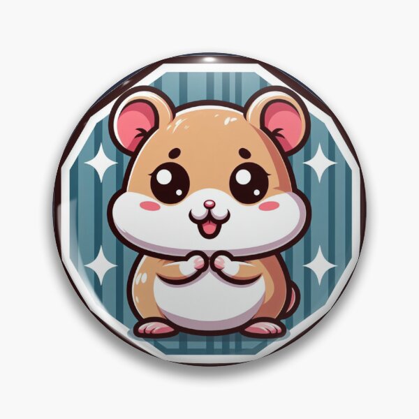 Item preview, Happy Hammy Starry Hamster Cartoon Illustration Drawing designed and sold by CoffeeIsATrip.