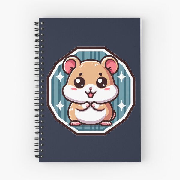 Item preview, Happy Hammy Starry Hamster Cartoon Illustration Drawing designed and sold by CoffeeIsATrip.