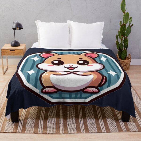 Item preview, Happy Hammy Starry Hamster Cartoon Illustration Drawing designed and sold by CoffeeIsATrip.