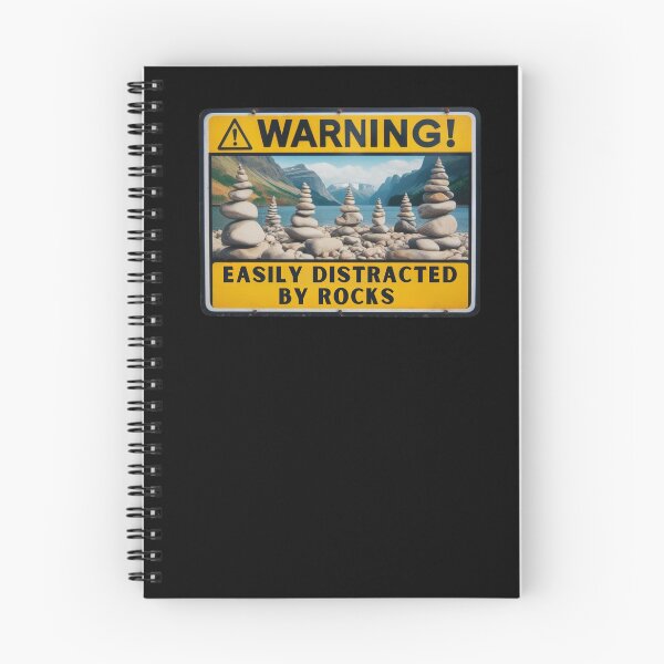 Item preview, Warning! Easily Distracted By Rocks designed and sold by Azrora.