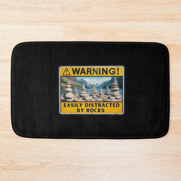 Item preview, Warning! Easily Distracted By Rocks designed and sold by Azrora.