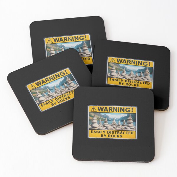 Item preview, Warning! Easily Distracted By Rocks designed and sold by Azrora.