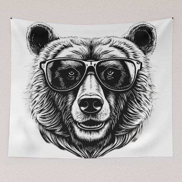 Item preview, a brutal bear in sunglasses designed and sold by Arextr.