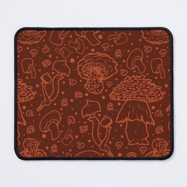 Artikelvorschau, Pilzmuster Retro 70er Jahre Farbe Orange Groovy Funky Wiederholende Natur Hippie Hippie Boho 1970er 60er Jahre Witchy Vintage entworfen und verkauft von SugaredTea.