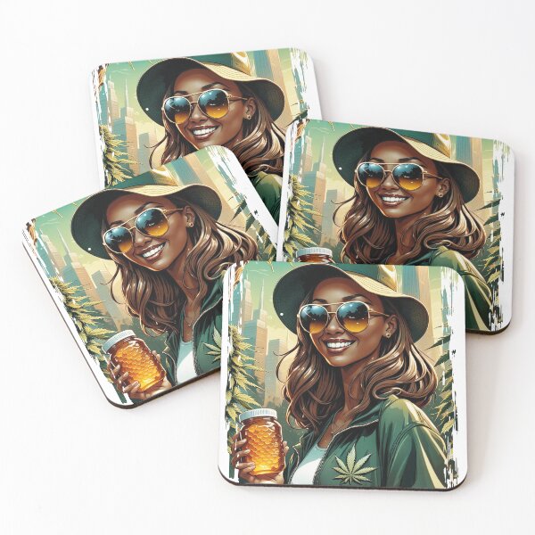 Item preview, Girl Farmer Cannabis Marijuana Grower Strain Product Label Package Design designed and sold by DabGraphic.