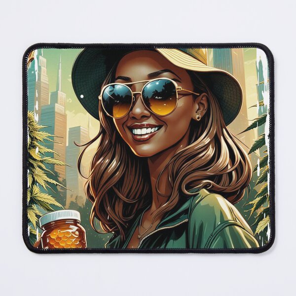 Item preview, Girl Farmer Cannabis Marijuana Grower Strain Product Label Package Design designed and sold by DabGraphic.