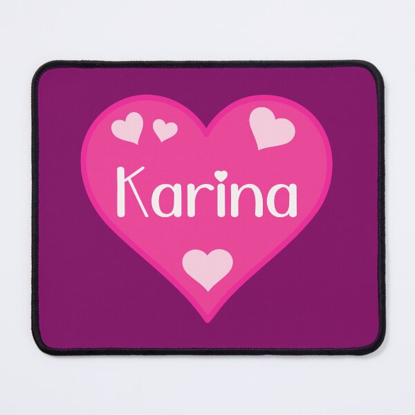 Item preview, Karina Name Pink Heart  designed and sold by Jeallan Designs.