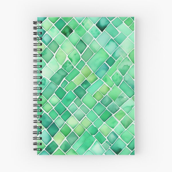Item preview, Green tiles pattern designed and sold by Naturitude.