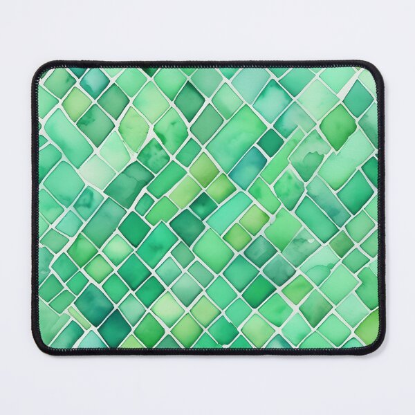 Item preview, Green tiles pattern designed and sold by Naturitude.
