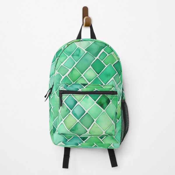 Item preview, Green tiles pattern designed and sold by Naturitude.