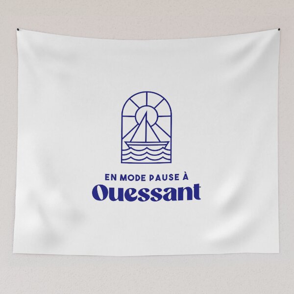 Item preview, Ouessant in pause mode - Brittany Morbihan 56 BZH Sea Island of Ouessant designed and sold by Burning Dog.