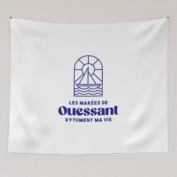 Item preview, Ouessant the tides punctuate my life - Brittany Morbihan 56 BZH Sea Ile de Ouessant designed and sold by Burning Dog.