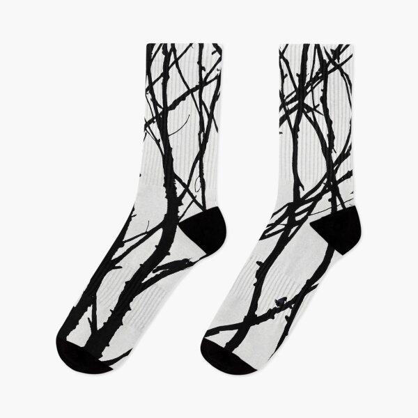 Item preview, Birch trees in black and white with birds designed and sold by Photopat.