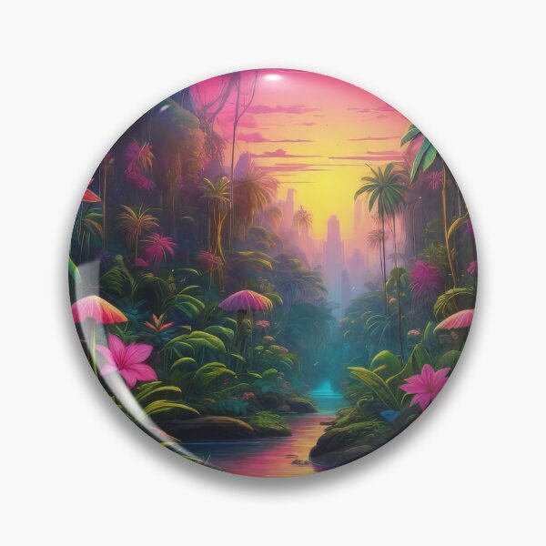 Item preview, Lush Neon Jungle Art (651) designed and sold by WASjourney.