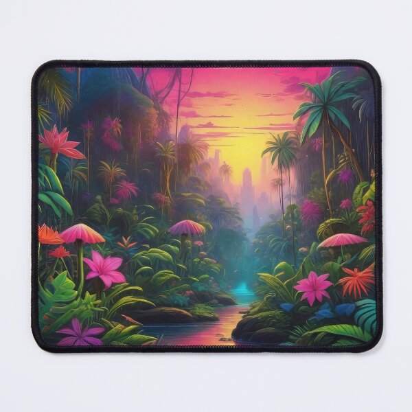 Item preview, Lush Neon Jungle Art (651) designed and sold by WASjourney.