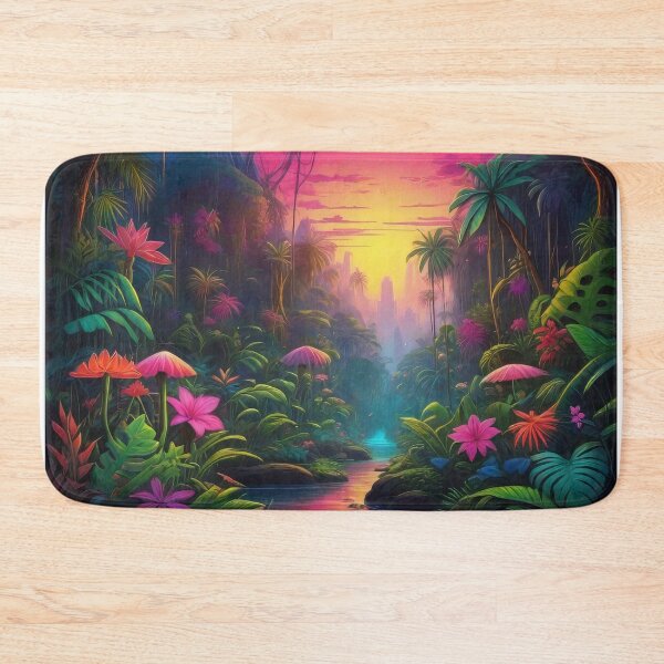 Item preview, Lush Neon Jungle Art (651) designed and sold by WASjourney.