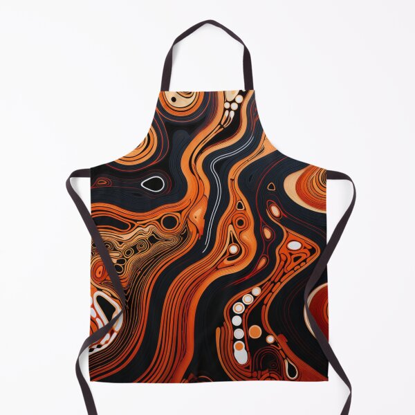 Item preview, Aboriginal Inspired Dot Art - Lava Pathways designed and sold by GrinGalore.
