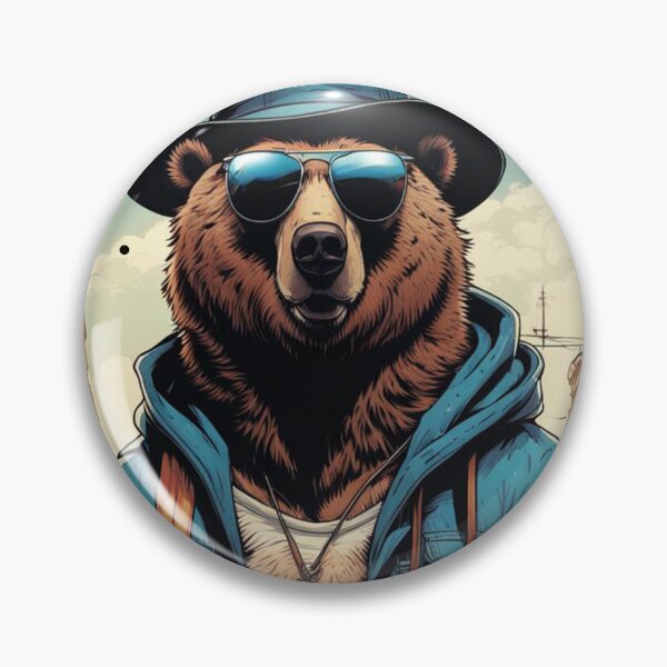 Item preview, Rapper Bear Urban City Style Ready For Freestyle Rap Battle  designed and sold by DabGraphic.