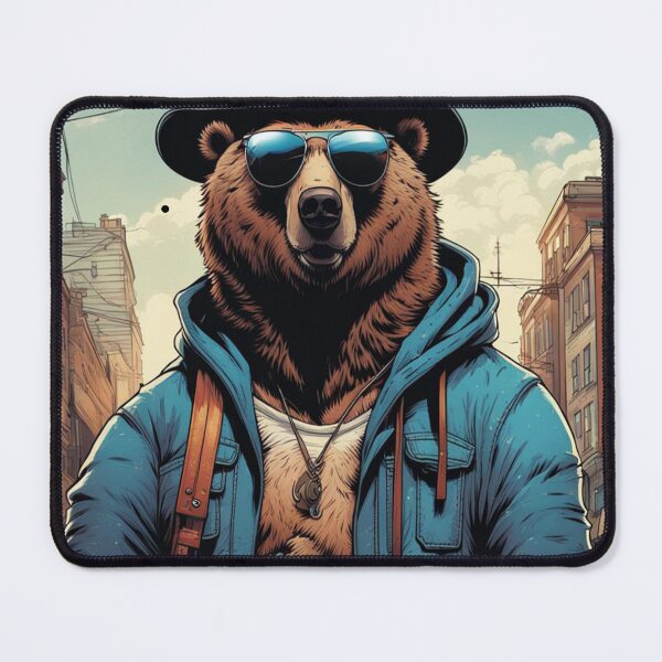 Item preview, Rapper Bear Urban City Style Ready For Freestyle Rap Battle designed and sold by DabGraphic.