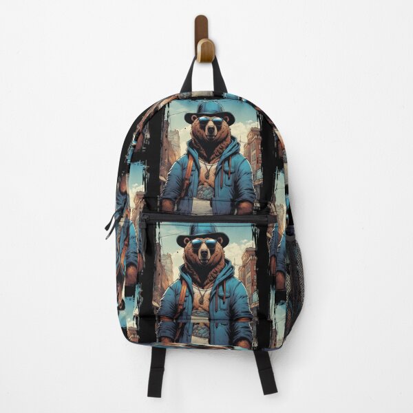 Item preview, Rapper Bear Urban City Style Ready For Freestyle Rap Battle designed and sold by DabGraphic.