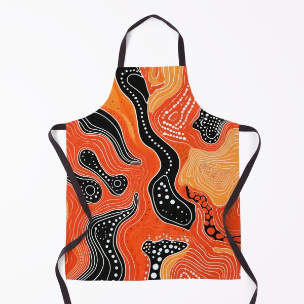 Item preview, Aboriginal Inspired Dot Art - Lava Paths designed and sold by GrinGalore.