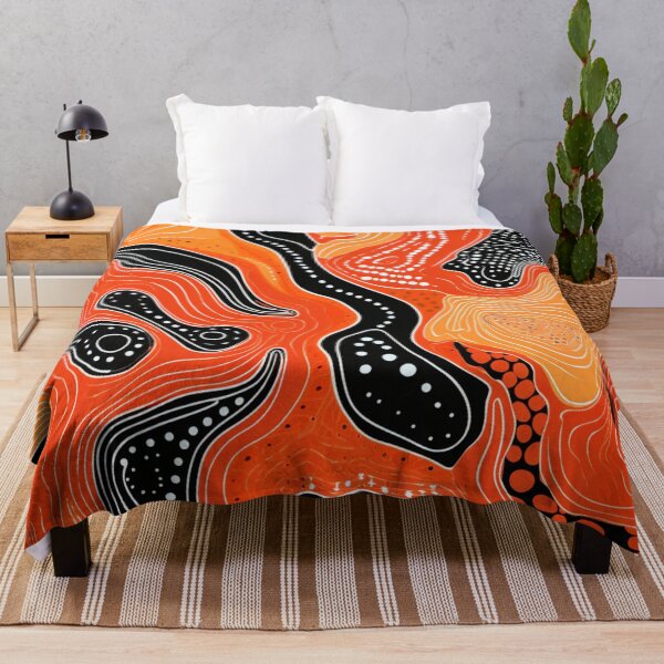 Item preview, Aboriginal Inspired Dot Art - Lava Paths designed and sold by GrinGalore.