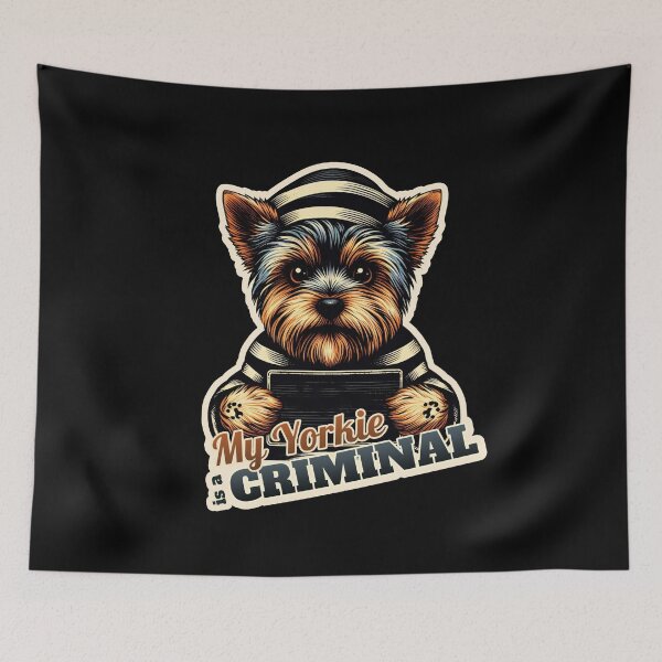 Item preview, Yorkshire Terrier Criminal designed and sold by ThisDress.