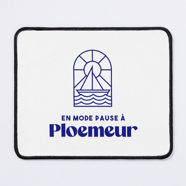 Aperçu de l'œuvre Ploemeur en mode pause - Bretagne Morbihan 56 BZH Mer créée et vendue par Burning Dog.