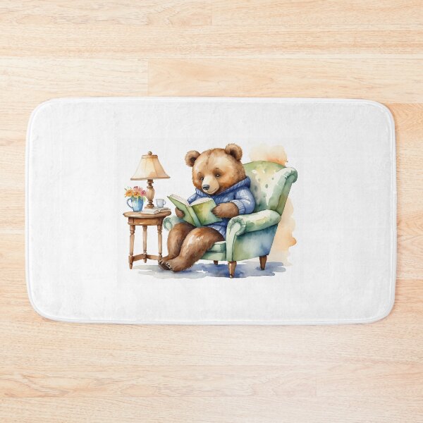Item preview, Watercolor bear cozy illustration designed and sold by Te Amo.