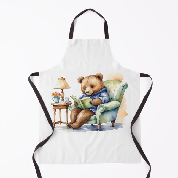 Item preview, Watercolor bear cozy illustration designed and sold by Te Amo.